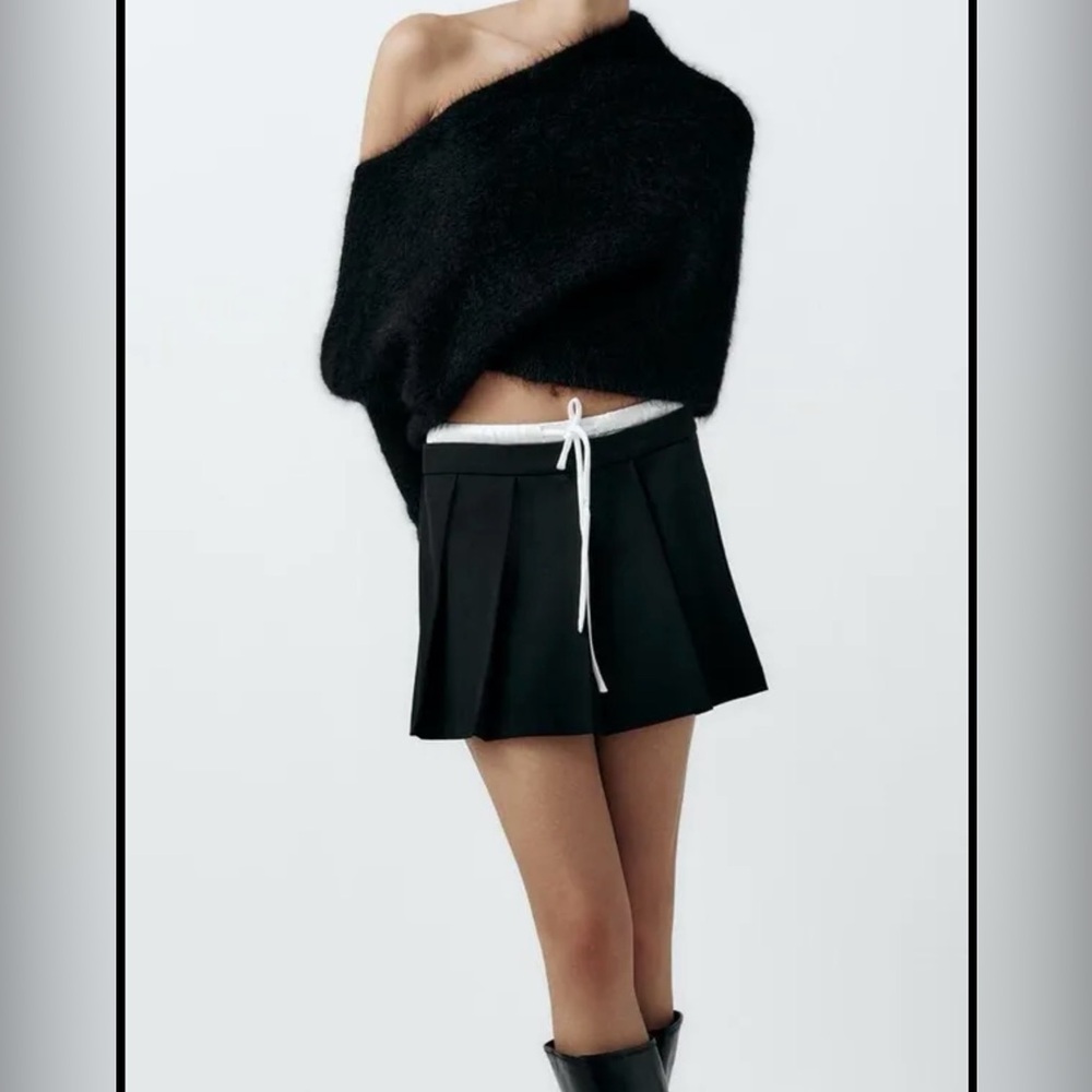 Zara double waisted skort